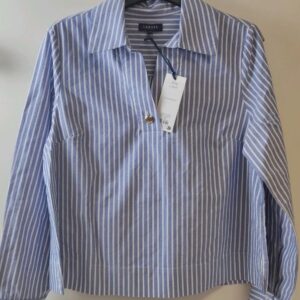 Blouse chemise coton rayée Caroll T38