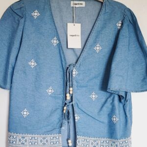 Blouse a nouer coton Brodée S/M